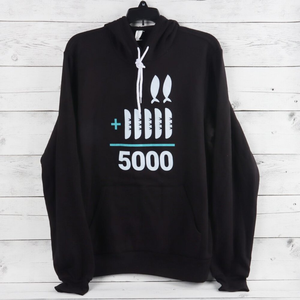 The Chosen 2+5=5000 Black Hoodie, Adult Medium, NEW!